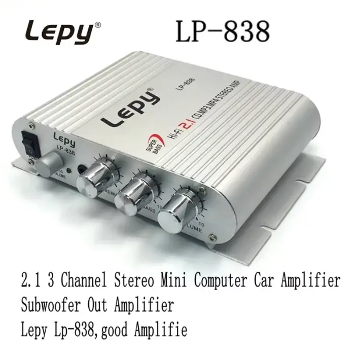 LEPY 838 amplificateur HIFI 2.1 canaux MINI