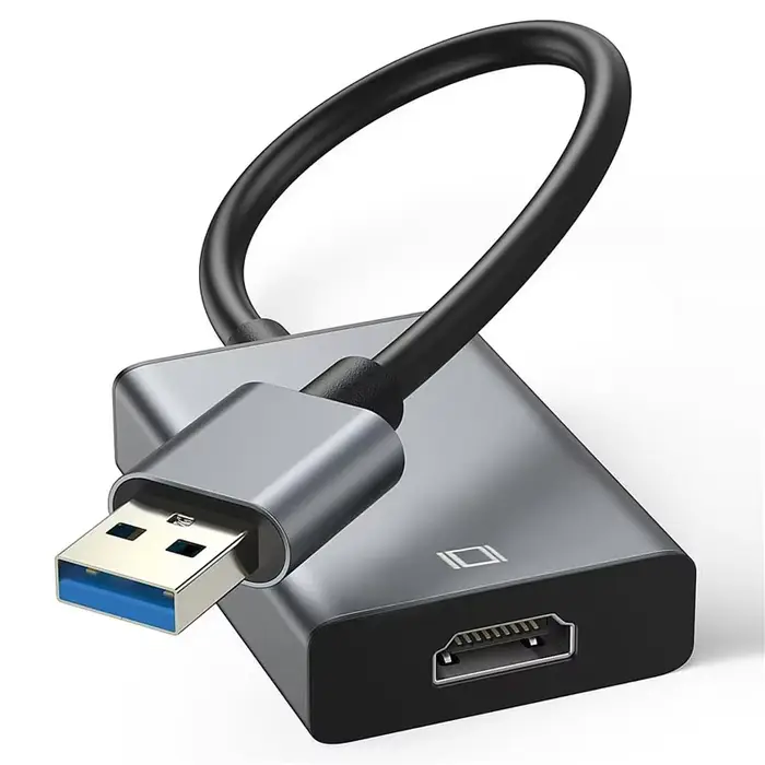 Adaptateur USB vers HDMI HD 1080P, convertisseur USB 3.0 vers HDMI, adaptateur USB externe, câble ad