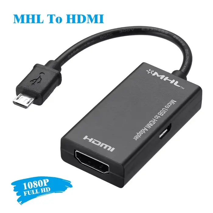 Plug & Play universel Micro USB vers HDMI HD TV AV TV câble convertisseur 1080P Mobile/ordinateur po