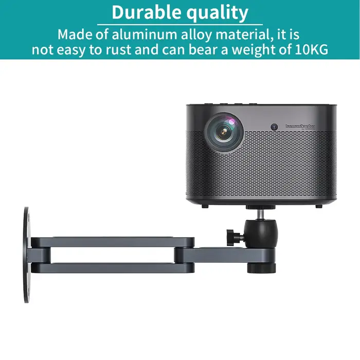Support de montage mural pour projecteur multi-angle réglable pliable Rotation à 360 degrés