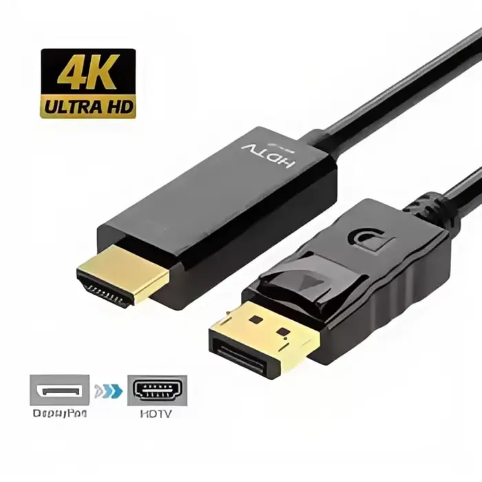 Câble DisplayPort vers HDMI 1,8 M (6 pieds) - Connecteur plaqué or 4K x 2K, adaptateur DP vers HDTV 