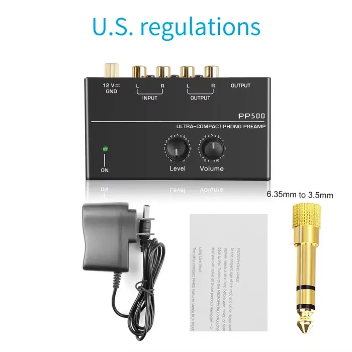 Amplificateur Audio préampli Phono préampli préamplificateur avec contrôle du Volume de niveau entré