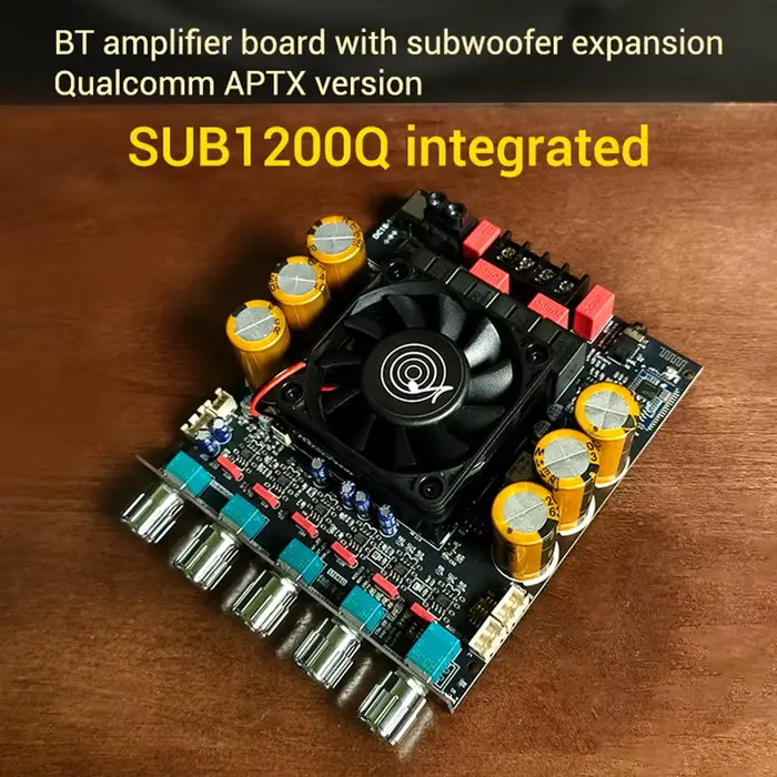 SUB1200Q amplificateur Bluetooth 2.0 canaux 600Wx2 stéréo APTX HD