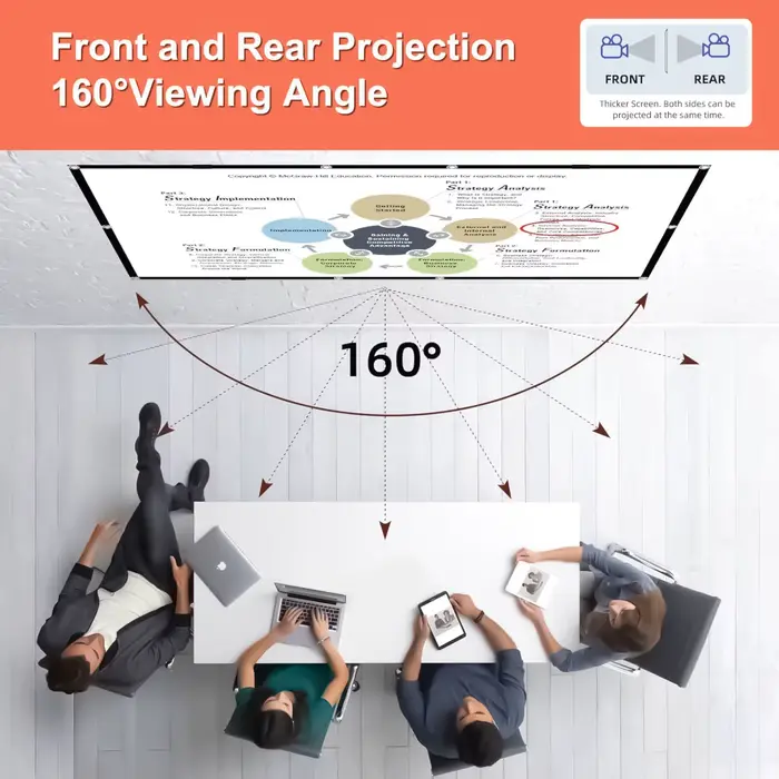 Écran de projecteur de 120 pouces 16:9