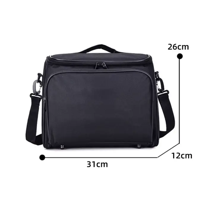 Sac de rangement pour projecteur avec poches de rangement, sac de rangement pour lentilles, sac à ou