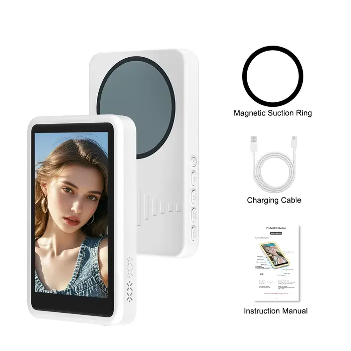 Moniteur magnétique amélioré pour projecteur, synchronisation avec la caméra arrière du téléphone po