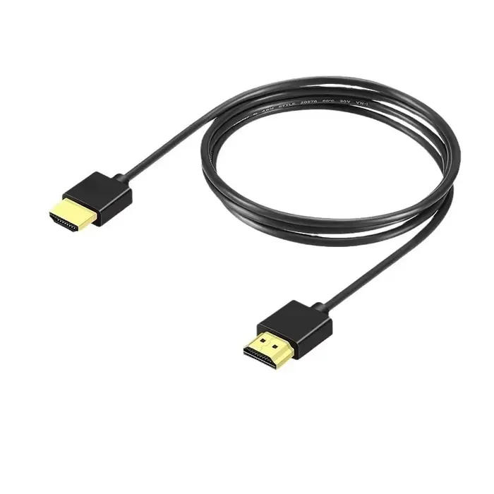 Câble HDTV Ultra mince 4K 60Hz haute vitesse mince HDTV 2.0 OD 3.2mm câble Audio vidéo 1m 1.5m 2m 3m