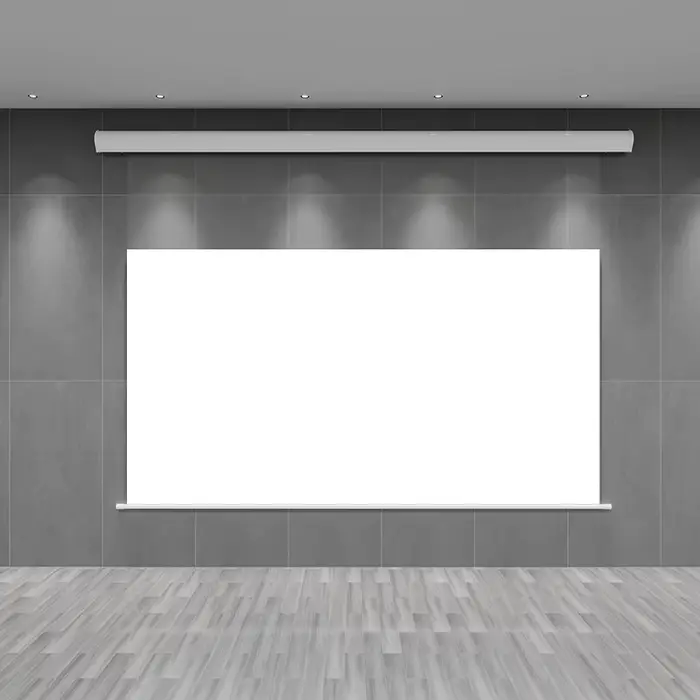 Écran de projecteur motorisé blanc photonique électrique