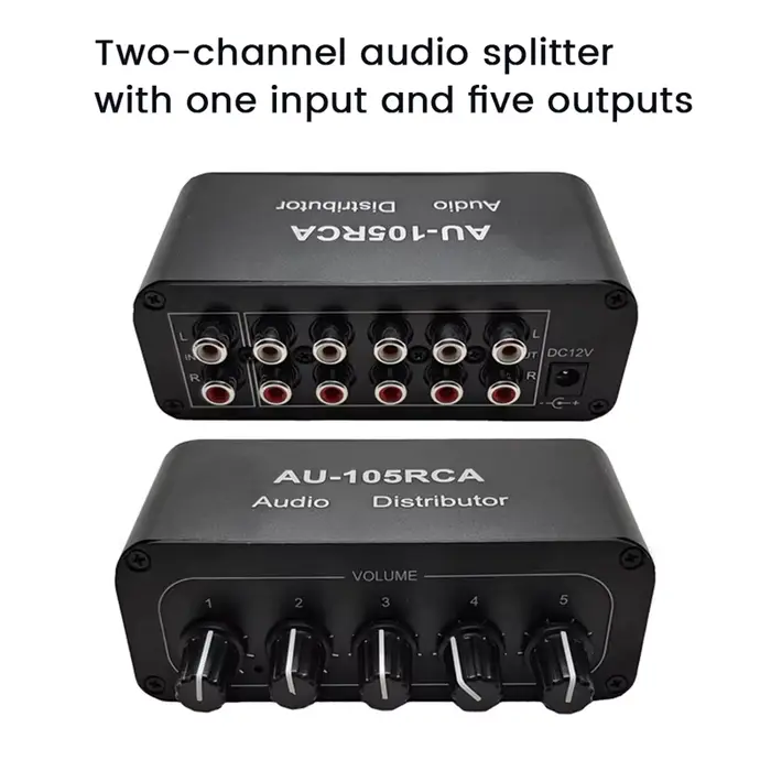 Répartiteur audio stéréo pour amplificateur de puissance, répartiteur audio actif, centre commercial