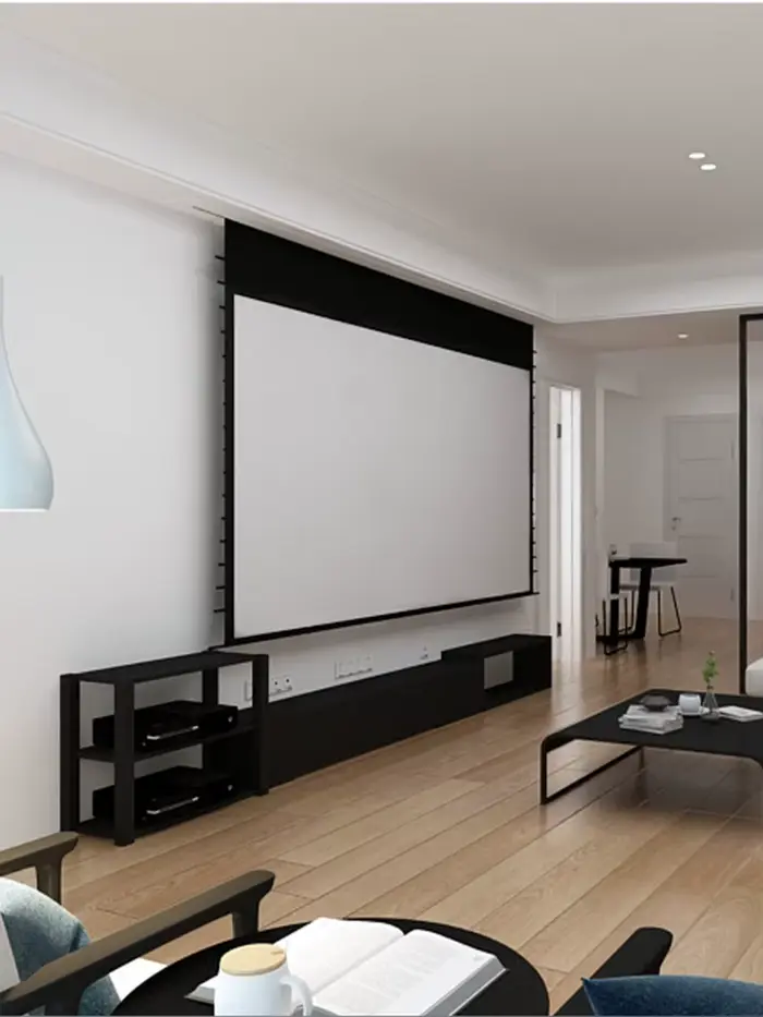 KTSHBCA – écran de projecteur en tissu Transparent acoustique tissé 4K
