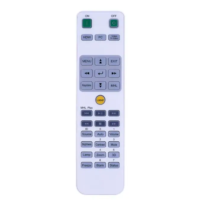 Télécommande Vivitek compatible avec les modèles 5041846400 DX831 DW832 DX931 DW932 DH913 DH83CUA DH833HD H118 H1188 H1188-BK DLP P