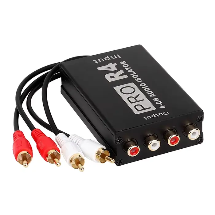 Isolateur Audio ABFN-RCA 4CH, réducteur de bruit Audio, boucle de terre, isolateur Audio pour Modifi